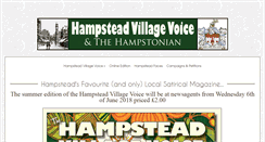 Desktop Screenshot of hampsteadvillagevoice.com